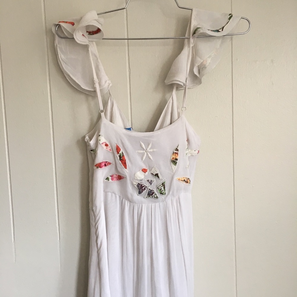 NWT Farm Rio • Floral Flutter Maxi Dress - Picture 8 of 8